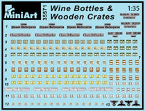 Load image into Gallery viewer, MiniArt 1/35 Wine Bottles &amp; Wooden Crates 35571