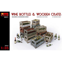 Load image into Gallery viewer, MiniArt 1/35 Wine Bottles &amp; Wooden Crates 35571