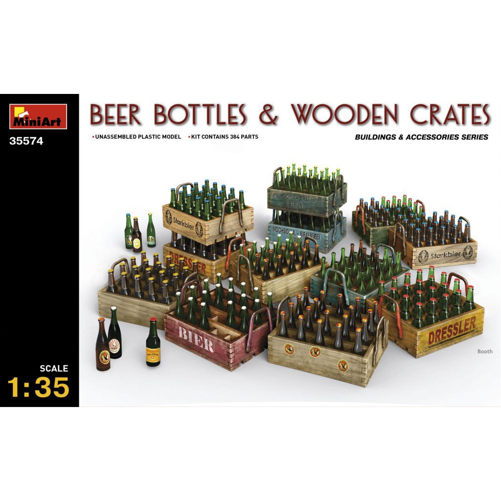 MiniArt 1/35 Beer Bottles & Wooden Crates 35574
