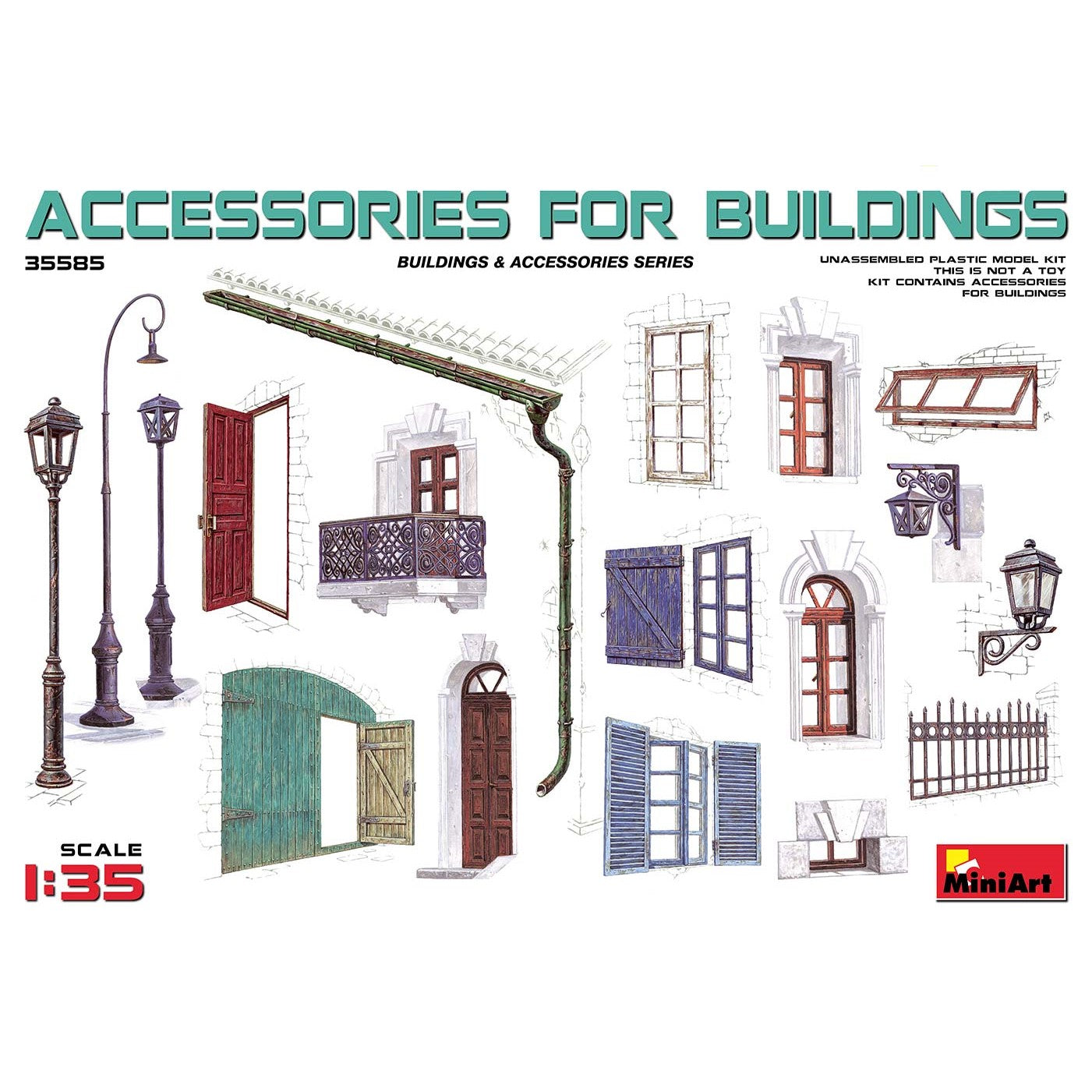 MiniArt 1/35 Accessories for Buildings 35585