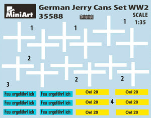 MiniArt 1/35 German Jerry Cans Set WWII (24 cans) 35588