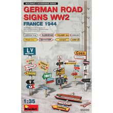 Load image into Gallery viewer, MiniArt 1/35 German Road Signs WWII France 1944 35600