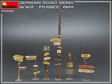 Load image into Gallery viewer, MiniArt 1/35 German Road Signs WWII France 1944 35600