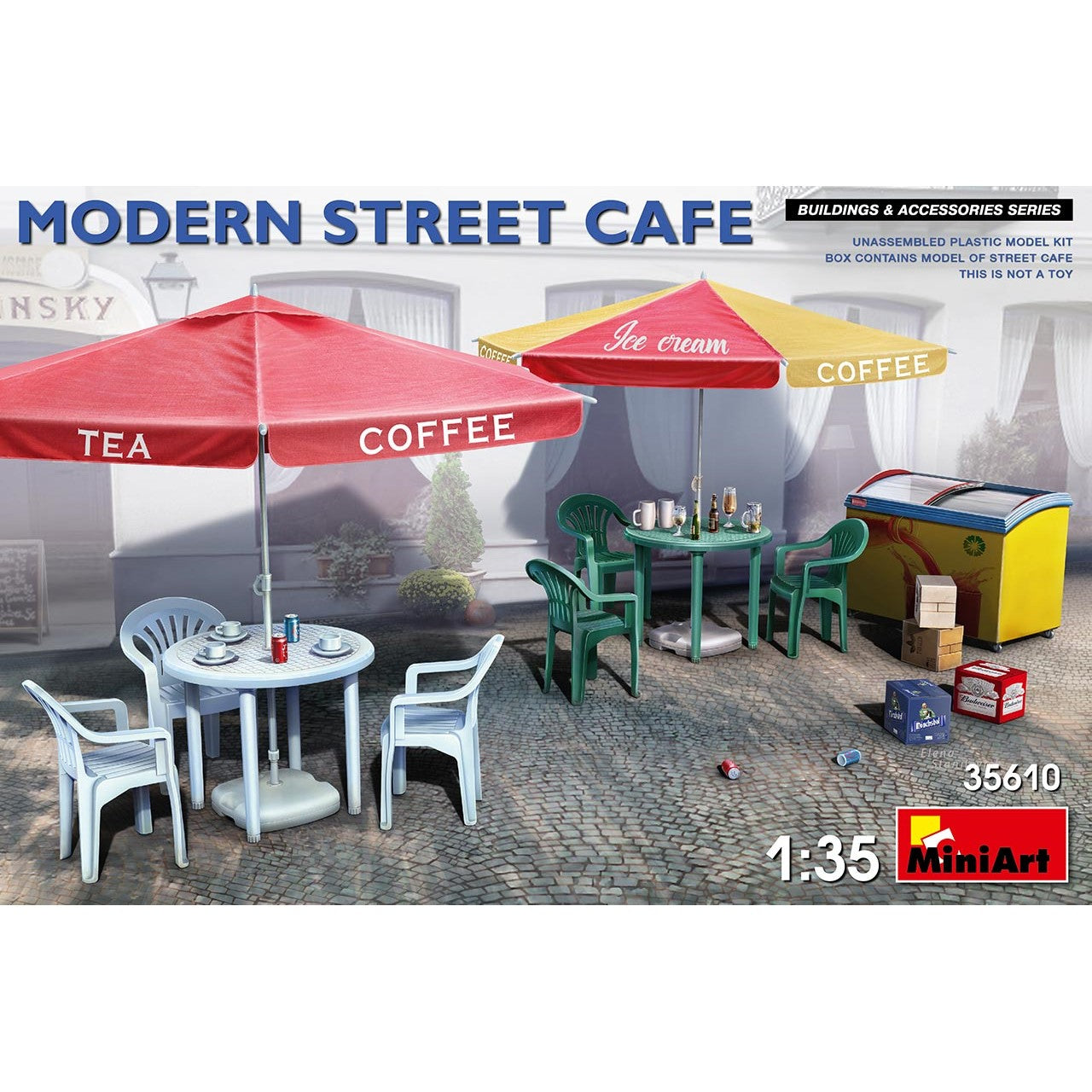 MiniArt 1/35 Modern Street Cafe 35610