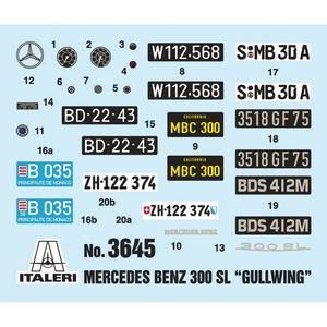 Italeri 1/24 Mercedes-Benz 300SL Gullwing 3645
