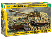 Load image into Gallery viewer, Zvezda 1/35 German SdKfz 184 Ferdinand Tank Destroyer 3653