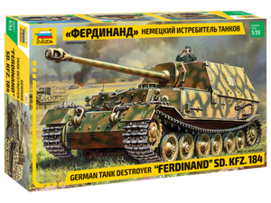 Zvezda 1/35 German SdKfz 184 Ferdinand Tank Destroyer 3653