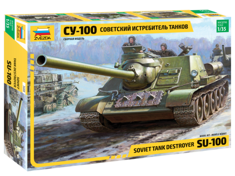 Zvezda 1/35 Russian SU-100 Tank Destroyer 3688