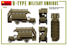 Load image into Gallery viewer, MiniArt 1/35 British Military WWI B-Type Omnibus 39001