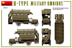 MiniArt 1/35 British Military WWI B-Type Omnibus 39001