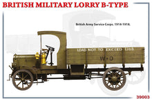 Load image into Gallery viewer, MiniArt 1/35 British Military WWI Lorry B-Type 39003