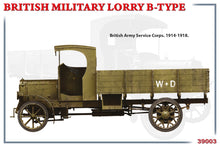 Load image into Gallery viewer, MiniArt 1/35 British Military WWI Lorry B-Type 39003