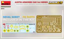 Load image into Gallery viewer, MiniArt 1/35 Austin Armored Car 3rd Series 39005