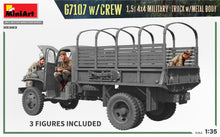 Load image into Gallery viewer, MiniArt 1/35 US M3 G7107 4X4 Truck w/ Metal Body w/ Crew (3) 35383