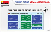 Load image into Gallery viewer, MiniArt 1/35 Traffic Signs Afghanistan. 2000's 35640