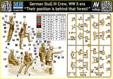 Load image into Gallery viewer, MasterBox 1/35 German StuG III Crew 'Their position is behind that forest!' MB35208