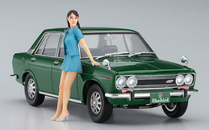 Hasegawa 1/24 Nissan Bluebird (510) 1600SSS w/ 60's Girl Figure