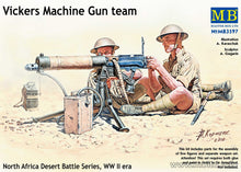 Load image into Gallery viewer, MasterBox 1/35 British Vickers MG Team, North Africa Desert (5) MB3597