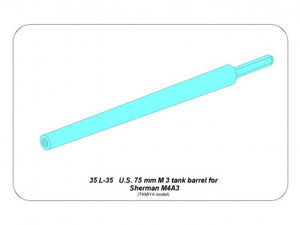 Aber 1/35 US 75mm M3 Barrel for Sherman M4A3 (Tamiya) 35 L-35