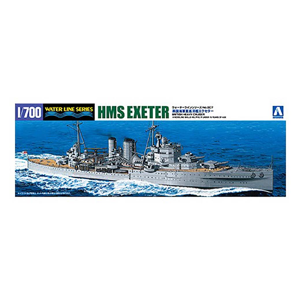 Aoshima 1/700 British Heavy Cruiser HMS Exeter 06754 – Burbank's