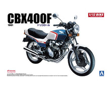 Load image into Gallery viewer, Aoshima 1/12 Honda CBX400F Tricolor 1981 052976