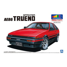 Load image into Gallery viewer, Aoshima 1/24 Toyota AE86 Sprinter Trueno Red / Black Painted Body 05315