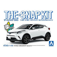 Load image into Gallery viewer, Aoshima Snap Kit 1/32 Toyota C-HR Pearl White Crystal Shine 05634