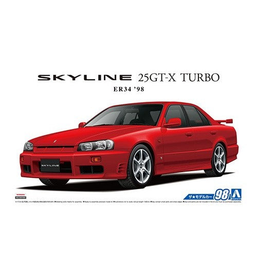 Aoshima 1/24 Nissan ER34 Skyline 25GT-X Turbo '98 05750