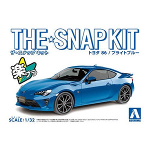 Aoshima Snap Kit 1/32 Toyota 86 (Bright Blue) 05754 – Burbank's