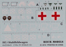 Load image into Gallery viewer, Riich 1/35 German Hf.7 Steel Field Wagen 2/ Crew RV35043