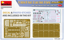 Load image into Gallery viewer, MiniArt 1/35 German Pz.Kpfw.IV Ausf. G Last/ Ausf. H Early 2 In1 Interior Kit 35333