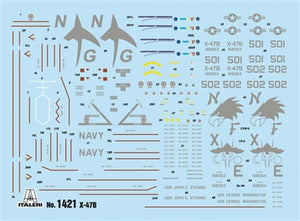 Italeri 1/72 X-47B Unmanned Combat Aircraft System 1421