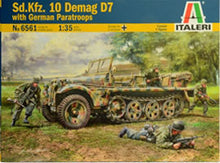 Load image into Gallery viewer, Italeri 1/35 German SdKfz 10 Demag D7 with German Paratroopers (4) 6561