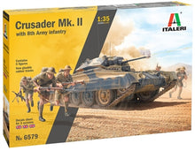 Load image into Gallery viewer, Italeri 1/35 British Crusader Mk. II with 8th Army Infantry 6579