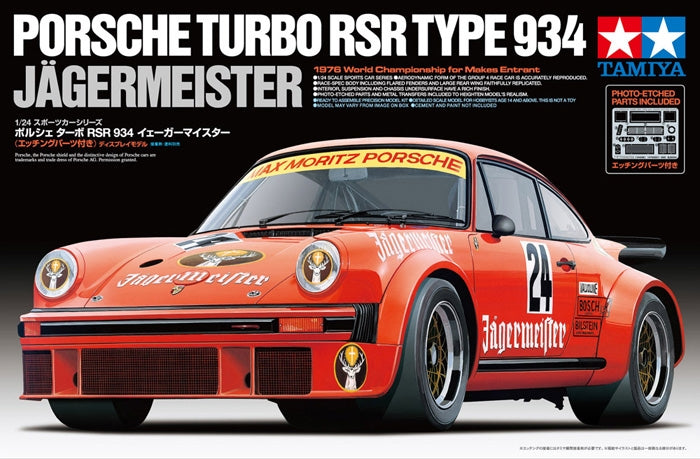 Tamiya 1/24 Porsche Turbo RSR Type 934 Jagermeister 24328
