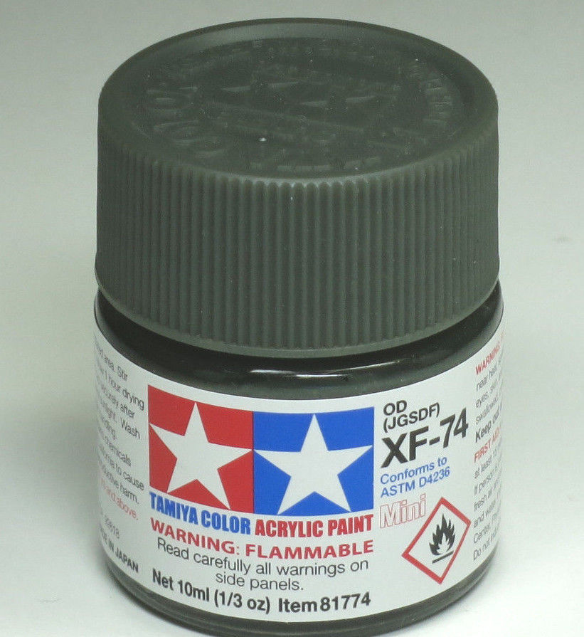 Tamiya Acrylic 10ml Mini 81774 XF-74 Olive Drab (JGSDF