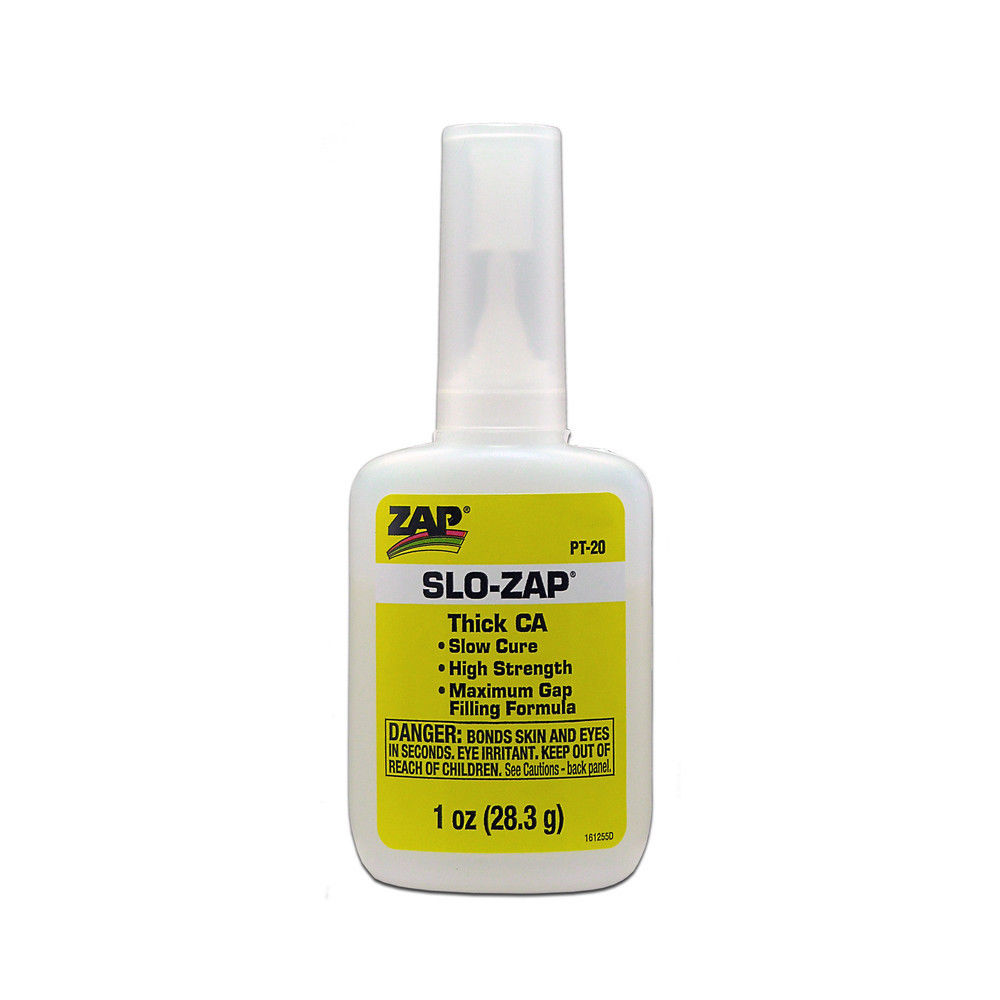 Pacer PT20 Slo-Zap CA Cyanoacrylate Super Glue 1 oz