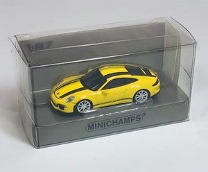 Minichamps 1/87 HO Porsche 911 R Yellow/Black Stripe 870066222 SALE