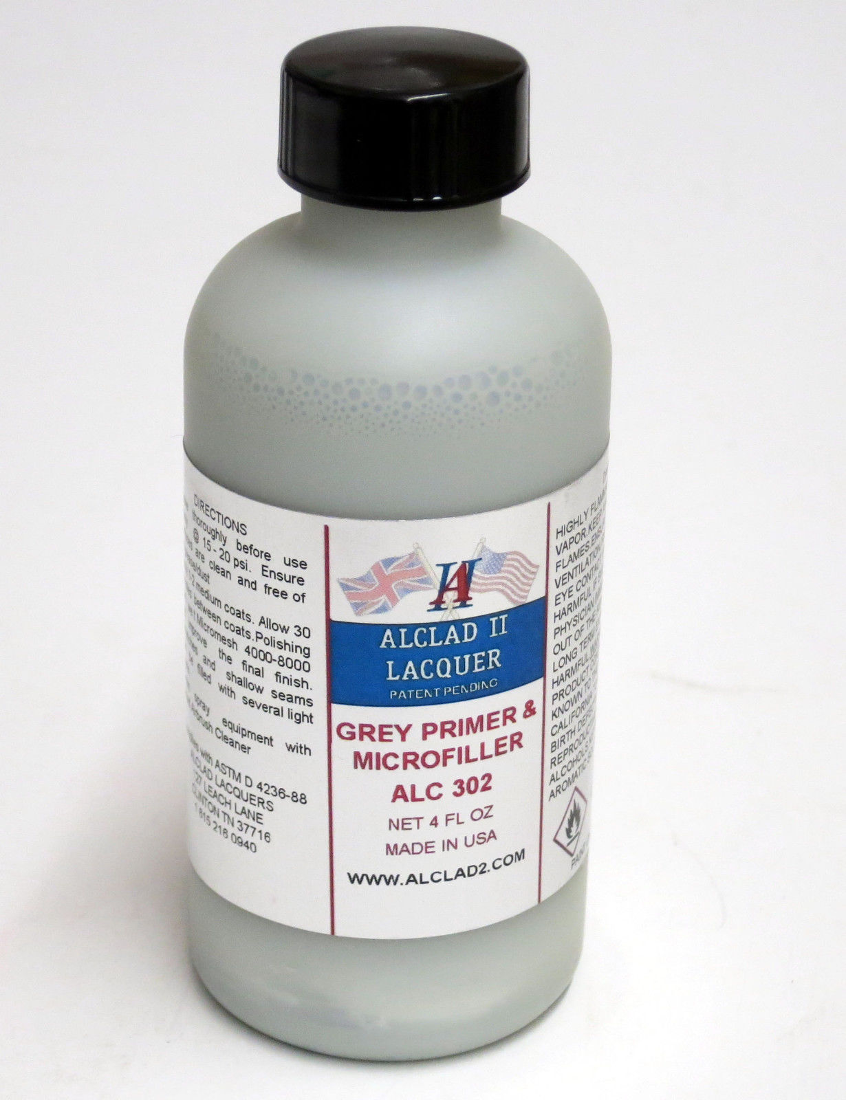 Alclad ALC302 Grey Lacquer Primer 4oz