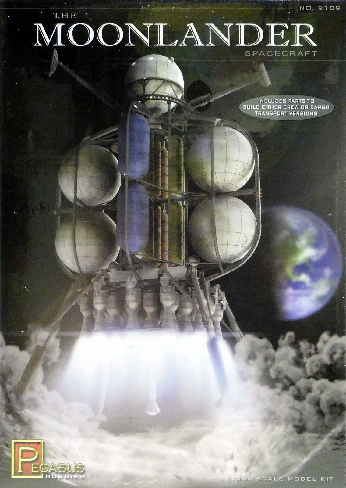 Pegasus 1/350 The Moonlander Spacecraft Plastic Model Kit 9109