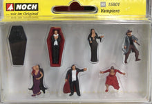 Load image into Gallery viewer, Noch 1/87 HO Vampire Figure Set Of 7 15801