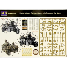 Load image into Gallery viewer, MasterBox 1/35 German Kradschutzen: Motorcycle Troops on the Move MB3548F