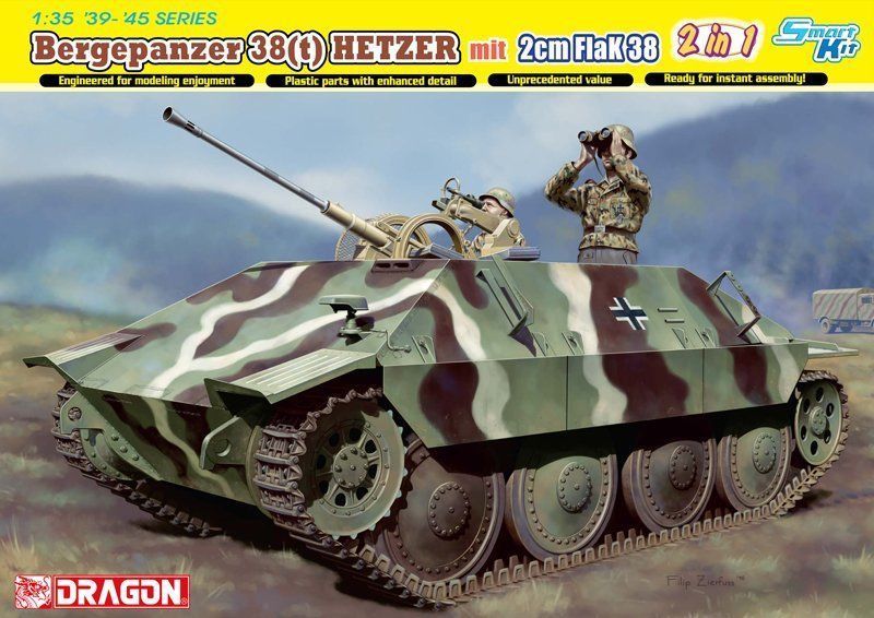 Dragon 1/35 German Bergepanzer 38t Hetzer mit 2cm Flak 38 6399