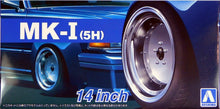 Load image into Gallery viewer, Aoshima 1/24 Rim &amp; Tire Set ( 67) MK-1 (5H) 14&quot; 54383