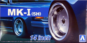 Aoshima 1/24 Rim & Tire Set ( 67) MK-1 (5H) 14" 54383