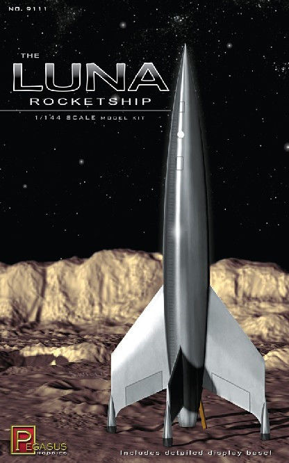 Pegasus 1/144 The LUNA Rocketship Plastic Model Kit 12