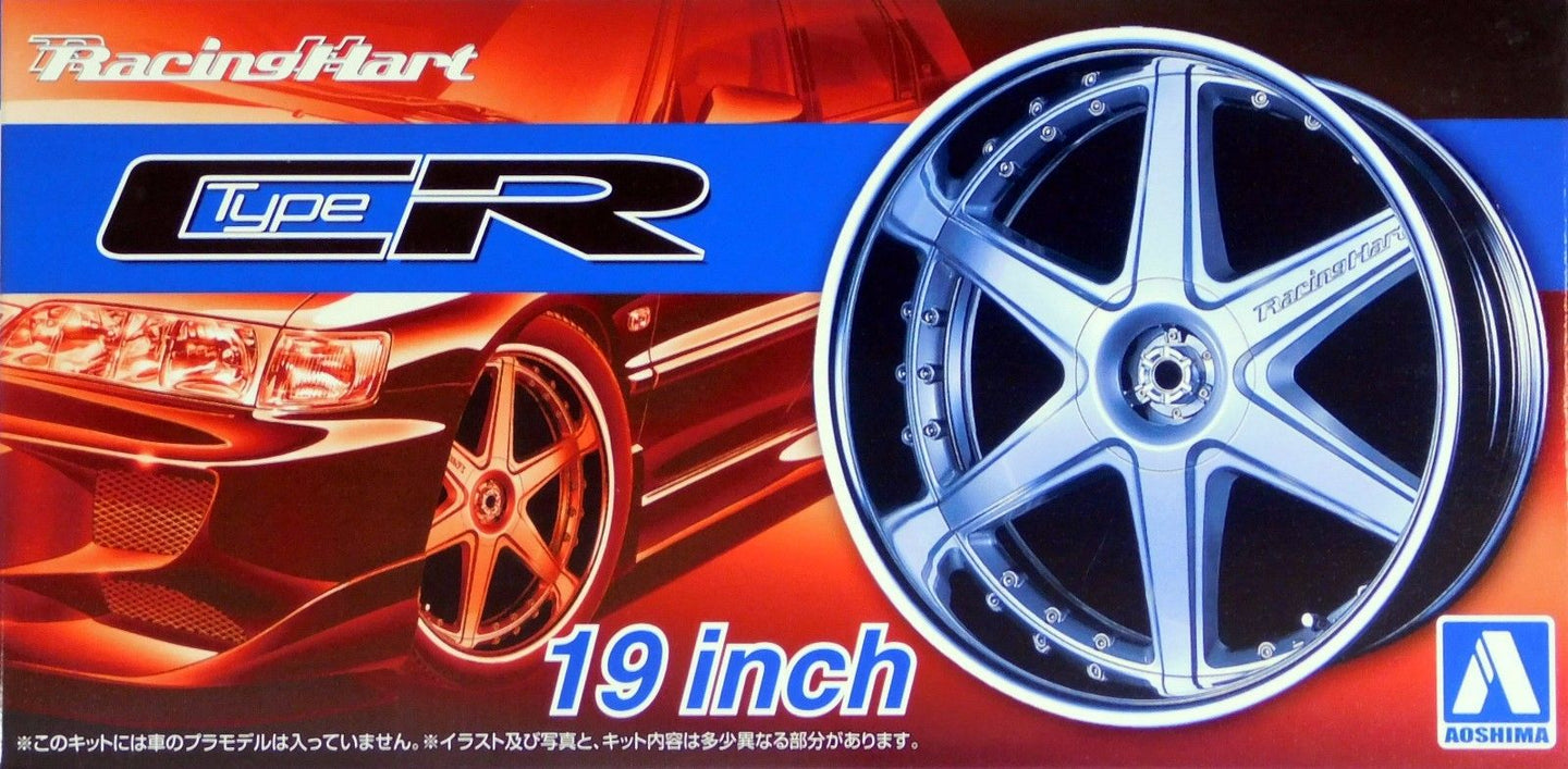 Aoshima 1/24 Rim & Tire Set ( 60) Racing Hart Type CR 19