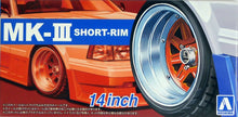 Load image into Gallery viewer, Aoshima 1/24 Rim &amp; Tire Set ( 89) MK-III short-rim 14&quot; 05545