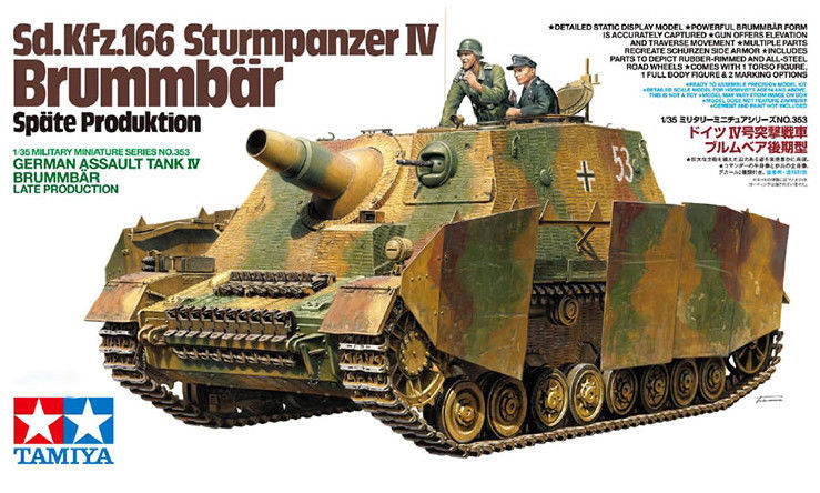 Tamiya 1/35 German Strumpanzer IV Brummbar Late Production 35353