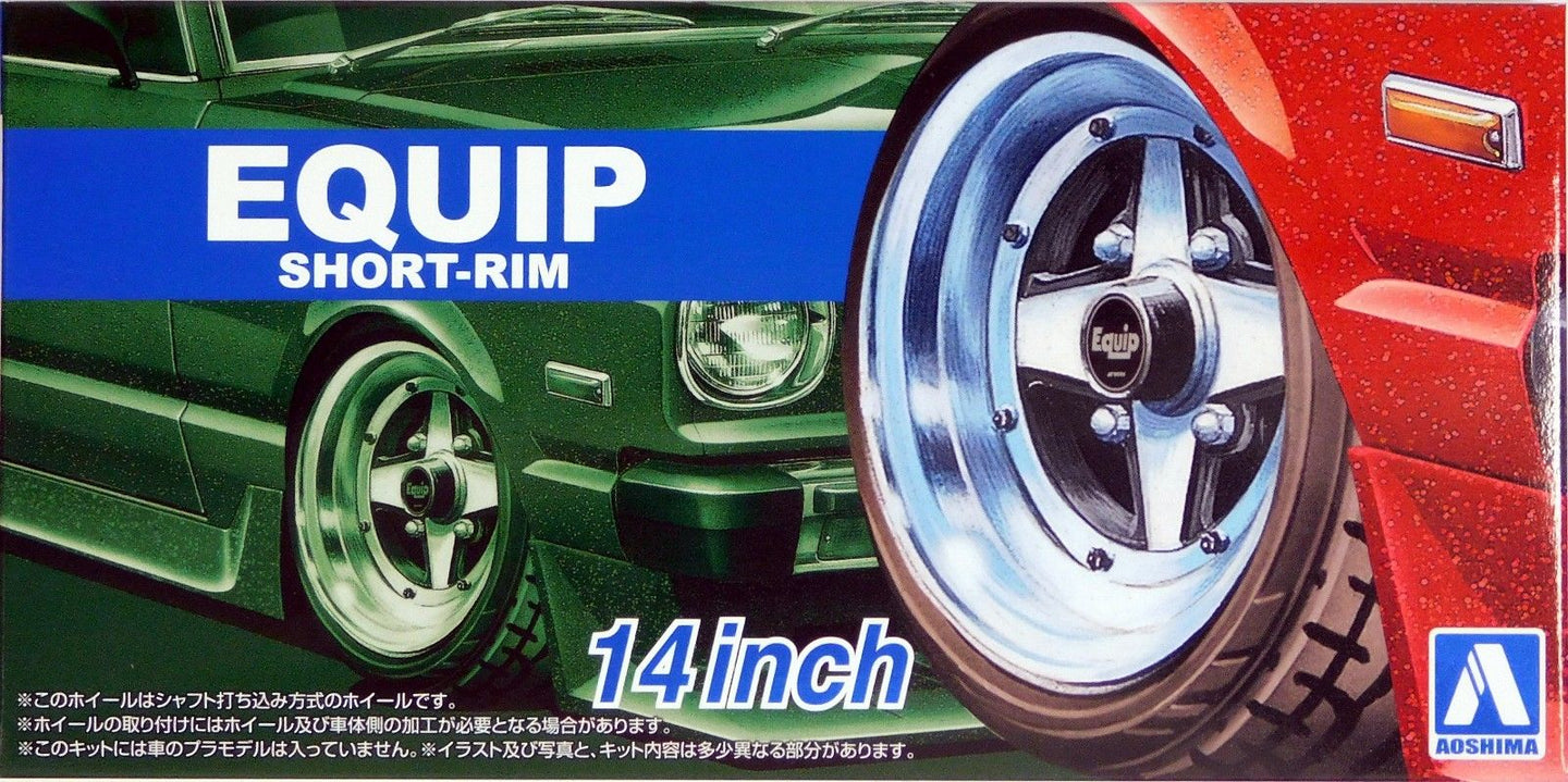 Aoshima 1/24 Rim & Tire Set ( 91)  Equip 14